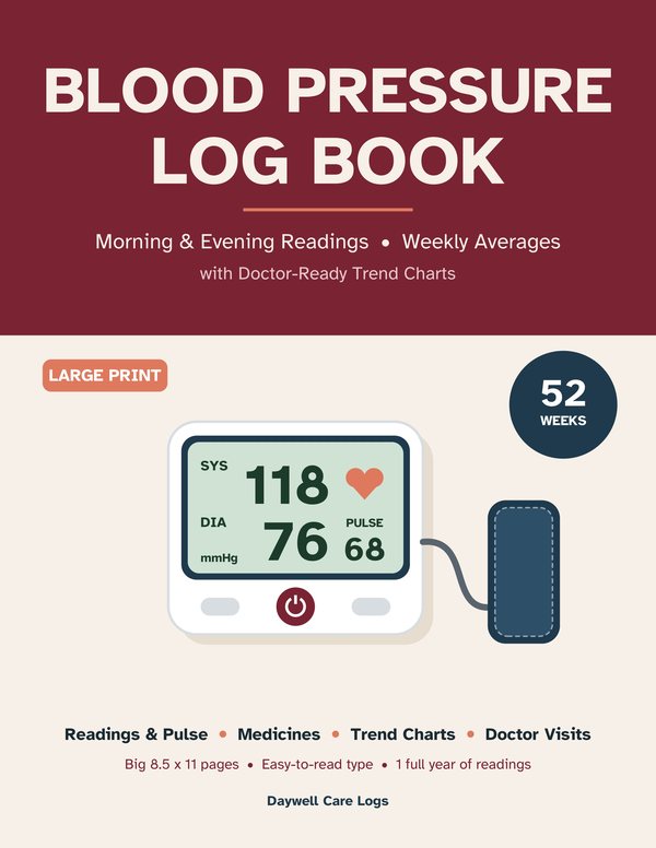 Blood Pressure Log Book