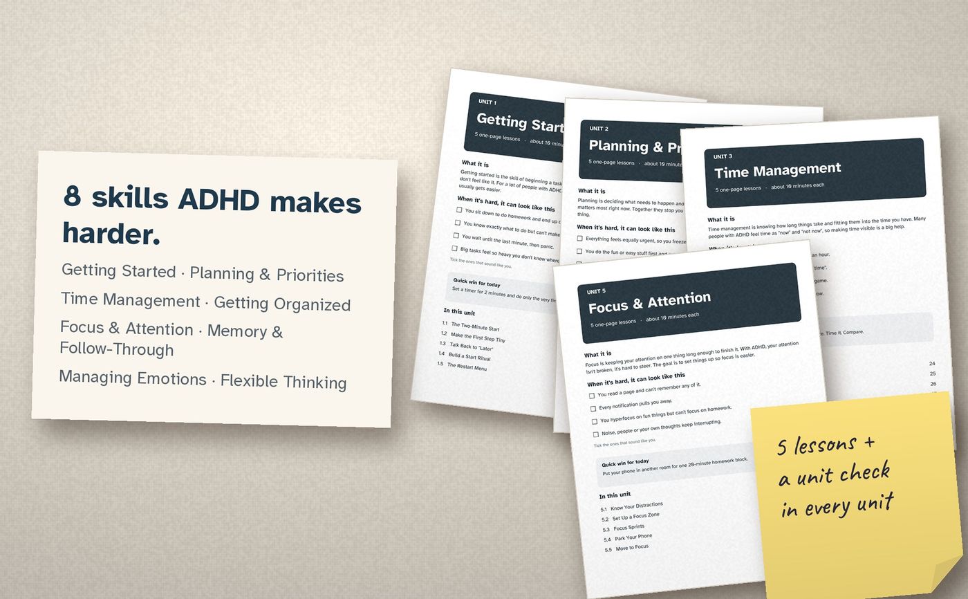 Executive Functioning Workbook for Teens with ADHD: inside the book, image 3