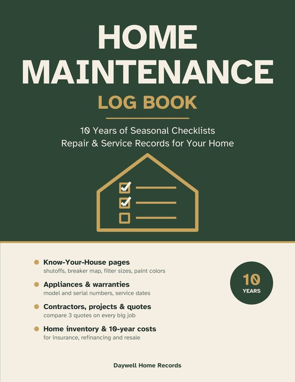 Home Maintenance Log Book