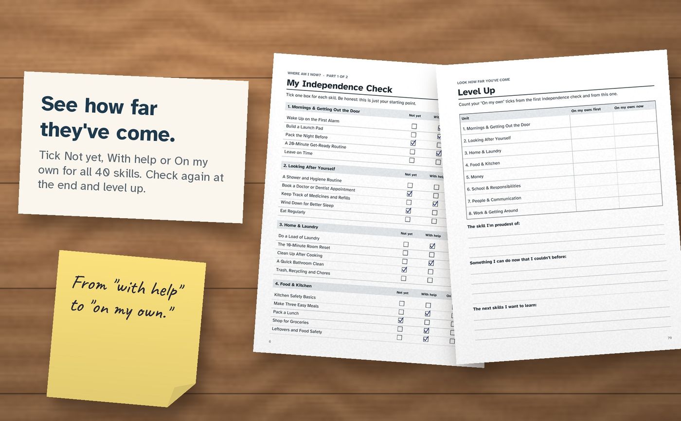 Life Skills Workbook for Teens with ADHD: inside the book, image 4