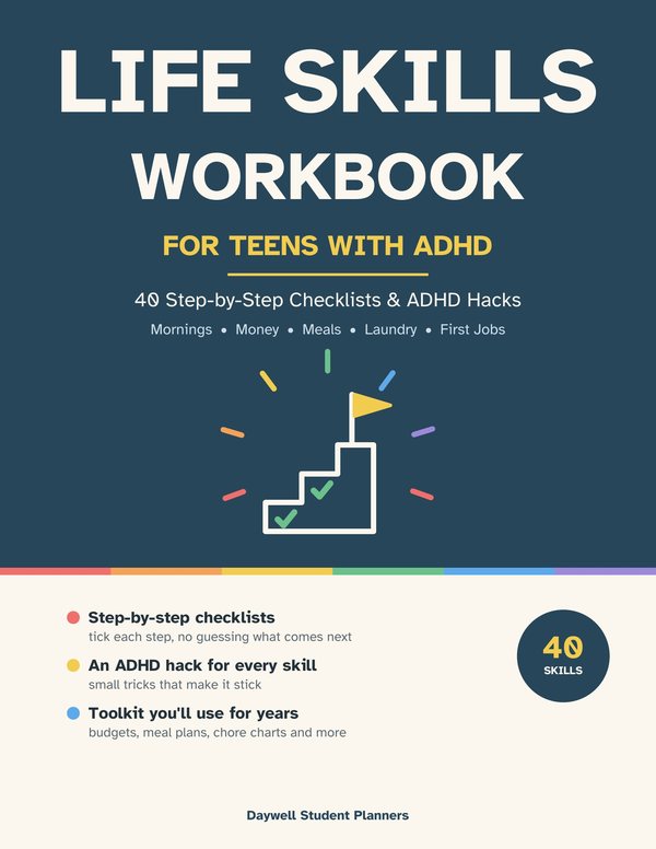 Life Skills Workbook for Teens with ADHD